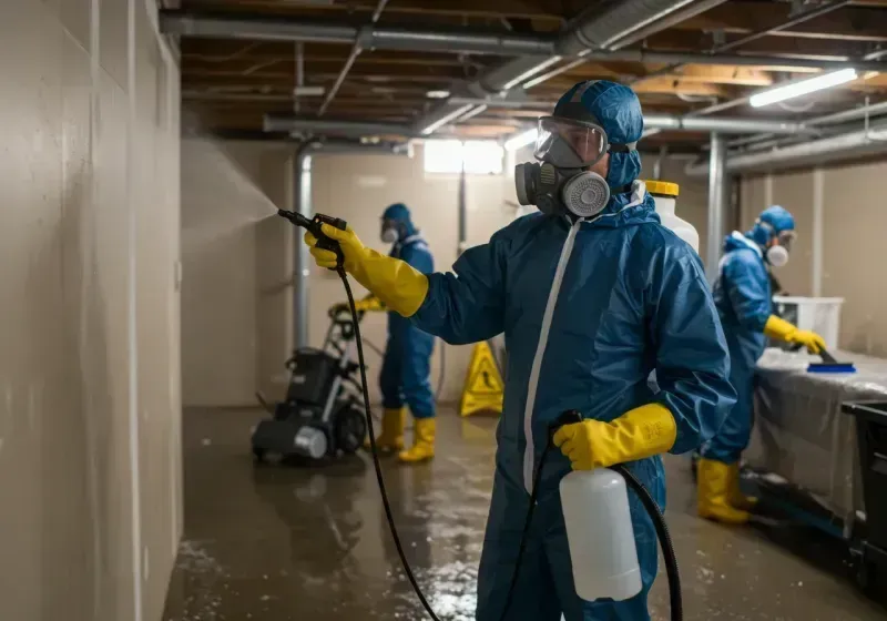 Basement Sanitization and Antimicrobial Treatment process in Oquirrh, UT