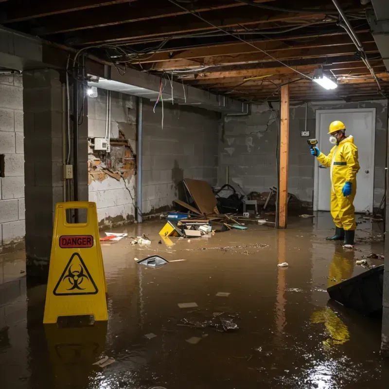 Flooded Basement Electrical Hazard in Oquirrh, UT Property